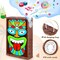 Tropical Tiki Pinata for Luau Hawaiian Party Decorations Luau Pinatas Eye Mask Stick Paper Hawaiian Pinata for Birthday Summer Theme Party Supplies 16.4 x 10.7 x 3 Inches
